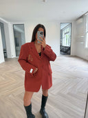 Remade oversized blazer terracotta #75:75