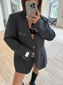 Remade oversized blazer anthracite #05:05