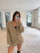 Remade oversized blazer mocha #32:32