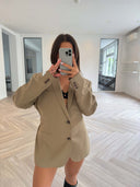 Remade oversized blazer mocha #32:32