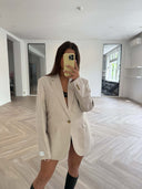 Remade oversized blazer beige #44:44