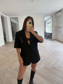 Remade oversized blazer black #58:58
