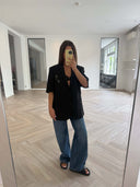 Remade oversized blazer black #58:58