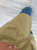 Remade oversized blazer tartan yellow #91:91
