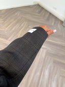 Remade oversized blazer tartan anthracite #60:60