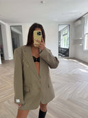 Remade oversized blazer beige #18:18