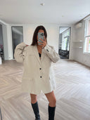 Remade oversized blazer beige #47:47