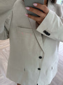 Remade oversized blazer beige #47:47