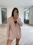 Remade oversized blazer powder pink #52:52