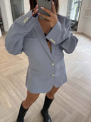 Remade oversized blazer lila #57:56