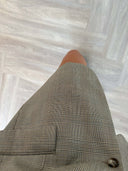Remade oversized blazer tartan beige #80:80