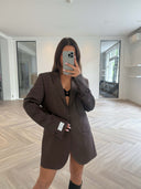 Remade oversized blazer brown #68:68