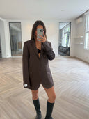 Remade oversized blazer brown #68:68