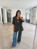 Remade oversized blazer anthracite #56:56
