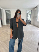 Remade oversized blazer anthracite #56:56