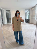 Remade oversized blazer mocha #54:54