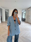 Remade oversized blazer blue #64:64