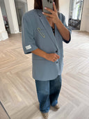 Remade oversized blazer blue #64:64