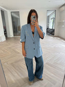Remade oversized blazer blue #64:64