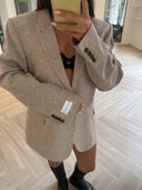 Remade oversized blazer beige #50:50